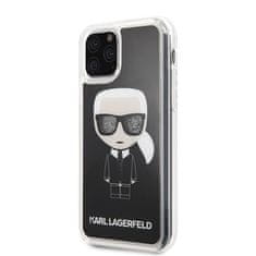 Karl Lagerfeld Karl Lagerfeld Iconic Glitter - Ohišje za iPhone 11 Pro (črno)