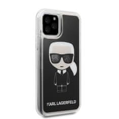 Karl Lagerfeld Karl Lagerfeld Iconic Glitter - Ohišje za iPhone 11 Pro (črno)