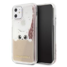 Karl Lagerfeld Karl Lagerfeld K-Peek A Boo - etui za iPhone 11 (bleščeče rožnato zlato)