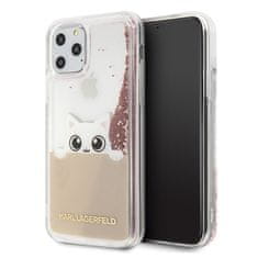 Karl Lagerfeld Karl Lagerfeld K-Peek A Boo - ovitek za iPhone 11 Pro (bleščeče roza zlato)