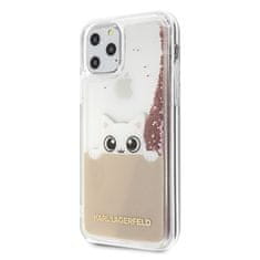 Karl Lagerfeld Karl Lagerfeld K-Peek A Boo - ovitek za iPhone 11 Pro (bleščeče roza zlato)