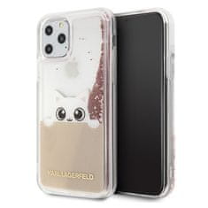 Karl Lagerfeld Karl Lagerfeld K-Peek A Boo - Ohišje za iPhone 11 Pro Max (bleščeče rožnato zlato)