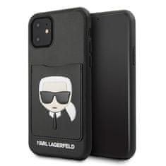 Karl Lagerfeld Karl Lagerfeld CardSlot - etui za iPhone 11 z režo za kartice (črn)