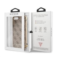 Guess Guess 4G Charms Collection - etui za iPhone 8 Plus / 7 Plus z obeskom (rjav)