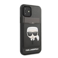 Karl Lagerfeld Karl Lagerfeld CardSlot - etui za iPhone 11 z režo za kartice (črn)