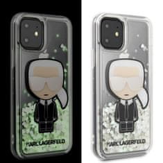 Karl Lagerfeld Karl Lagerfeld Glitter Glowdark Iconic - etui za iPhone 11