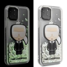 Karl Lagerfeld Karl Lagerfeld Glitter Glowdark Iconic - Ohišje za iPhone 11 Pro