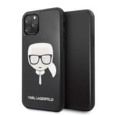 Karl Lagerfeld Karl Lagerfeld Dvoplastni ovitek z bleščicami - iPhone 11 Pro Case (črn)