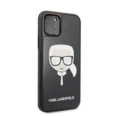 Karl Lagerfeld Karl Lagerfeld Dvoplastni ovitek z bleščicami - iPhone 11 Pro Case (črn)