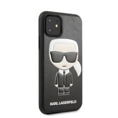 Karl Lagerfeld Karl Lagerfeld Iconic Karl Embossed Fullbody - ohišje za iPhone 11 (črno)