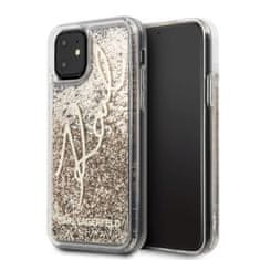 Karl Lagerfeld Karl Lagerfeld Signature Glitter Case - ohišje za iPhone 11 (zlato)