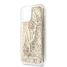 Karl Lagerfeld Karl Lagerfeld Signature Glitter Case - ohišje za iPhone 11 (zlato)