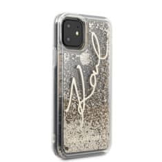 Karl Lagerfeld Karl Lagerfeld Signature Glitter Case - ohišje za iPhone 11 (zlato)