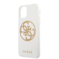 Guess Guess Circle Glitter 4G - Ohišje za iPhone 11 Pro (belo)