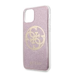 Guess Guess Circle Glitter 4G - Ohišje za iPhone 11 (roza)