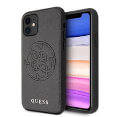 Guess Guess Saffiano 4G Circle Logo - Ohišje za iPhone 11 (črno)