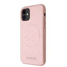 Guess Guess Saffiano 4G Circle Logo - etui za iPhone 11 (roza)