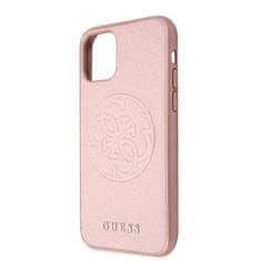 Guess Guess Saffiano 4G Circle Logo - Ohišje za iPhone 11 Pro (roza)