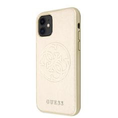 Guess Guess Saffiano 4G Circle Logo - etui za iPhone 11 (zlat)