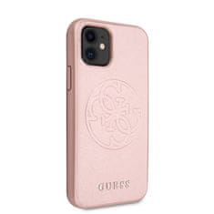 Guess Guess Saffiano 4G Circle Logo - etui za iPhone 11 (roza)