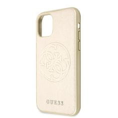 Guess Guess Saffiano 4G Circle Logo - etui za iPhone 11 (zlat)