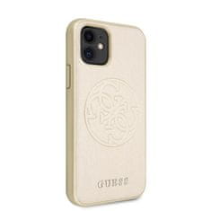 Guess Guess Saffiano 4G Circle Logo - etui za iPhone 11 (zlat)