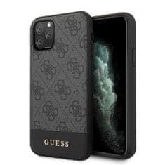 Guess Guess 4G Bottom Stripe Collection - Ohišje za iPhone 11 Pro (sivo)