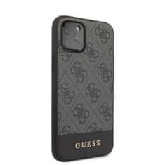 Guess Guess 4G Bottom Stripe Collection - Ohišje za iPhone 11 Pro (sivo)