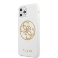 Guess Guess Circle Glitter 4G - Ohišje za iPhone 11 Pro (belo)