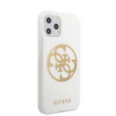 Guess Guess Circle Glitter 4G - Ohišje za iPhone 11 Pro (belo)