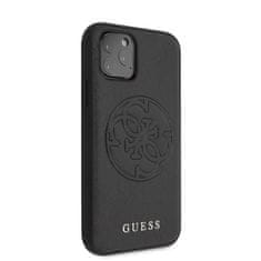 Guess Guess Saffiano 4G Circle Logo - Ohišje za iPhone 11 Pro (črno)