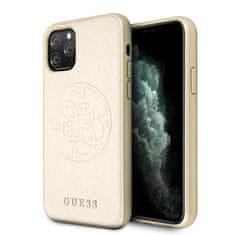 Guess Guess Saffiano 4G Circle Logo - Ohišje za iPhone 11 Pro (zlato)