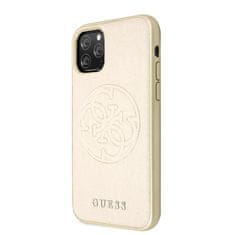 Guess Guess Saffiano 4G Circle Logo - Ohišje za iPhone 11 Pro (zlato)