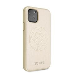 Guess Guess Saffiano 4G Circle Logo - Ohišje za iPhone 11 Pro (zlato)