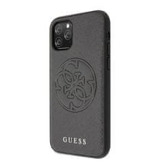 Guess Guess Saffiano 4G Circle Logo - Ohišje za iPhone 11 Pro Max (črno)