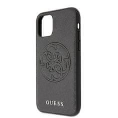 Guess Guess Saffiano 4G Circle Logo - Ohišje za iPhone 11 Pro Max (črno)