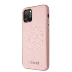 Guess Guess Saffiano 4G Circle Logo - Ohišje za iPhone 11 Pro Max (roza)