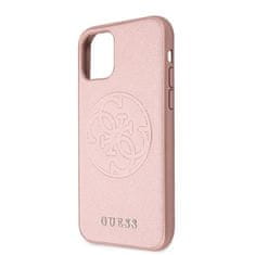 Guess Guess Saffiano 4G Circle Logo - Ohišje za iPhone 11 Pro Max (roza)