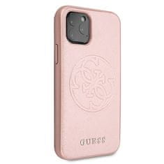 Guess Guess Saffiano 4G Circle Logo - Ohišje za iPhone 11 Pro Max (roza)