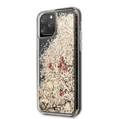 Guess Guess Liquid Glitter Hearts - Ohišje za iPhone 11 Pro Max (zlato/rdeče)