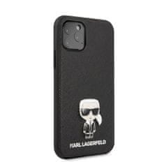 Karl Lagerfeld Karl Lagerfeld Saffiano s pinom Ikonik - etui za iPhone 11 Pro (črno)