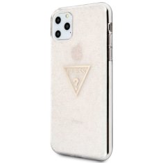 Guess Ohišje Guess Solid Glitter Triangle - Ohišje za iPhone 11 Pro Max (roza)