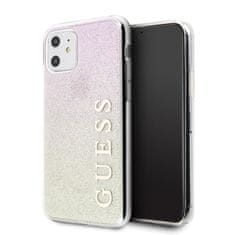 Guess Guess Glitter Gradient - Ohišje za iPhone 11 (zlato/rožnato)