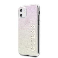 Guess Guess Glitter Gradient - Ohišje za iPhone 11 (zlato/rožnato)