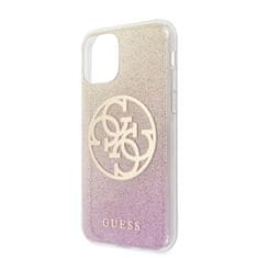 Guess Guess Gradient Circle Glitter 4G - Ohišje za iPhone 11 Pro (zlato/rožnato)