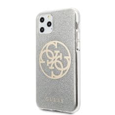 Guess Ohišje Guess Circle Glitter 4G - iPhone 11 Pro (svetlo sivo)