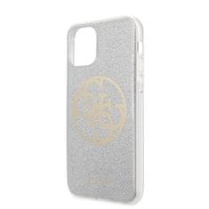 Guess Guess Circle Glitter 4G - Ohišje za iPhone 11 (svetlo sivo)