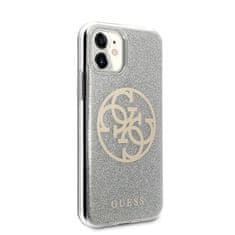 Guess Guess Circle Glitter 4G - Ohišje za iPhone 11 (svetlo sivo)