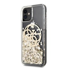 Guess Guess Liquid Glitter Circle Logo - ohišje za iPhone 11 (zlato)