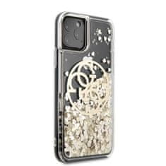 Guess Guess Liquid Glitter Circle Logo - Ohišje za iPhone 11 Pro Max (zlato)